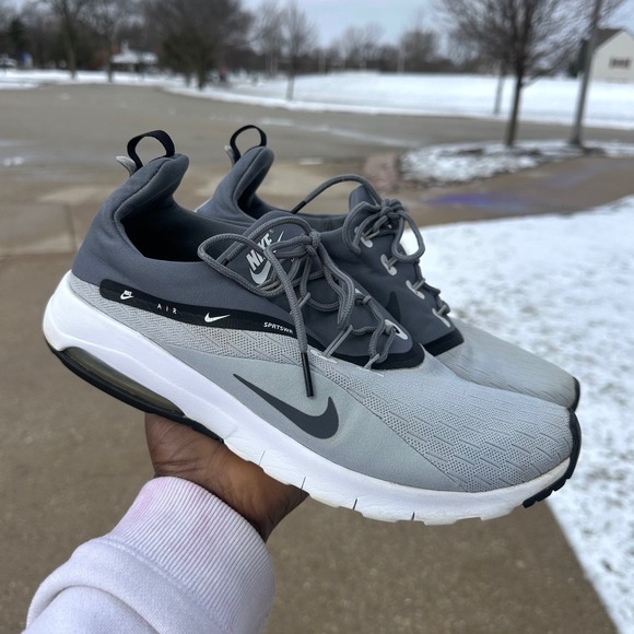 Nike Air Max Motion Racer 2 Men\'s Athletic Shoes Size 9.5 Wolf Grey‎ main image 5